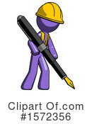 Purple Design Mascot Clipart #1572356 by Leo Blanchette
