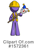 Purple Design Mascot Clipart #1572361 by Leo Blanchette