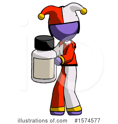 Royalty-Free (RF) Purple Design Mascot Clipart Illustration by Leo Blanchette - Stock Sample #1574577