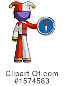 Purple Design Mascot Clipart #1574583 by Leo Blanchette