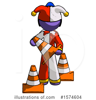 Royalty-Free (RF) Purple Design Mascot Clipart Illustration by Leo Blanchette - Stock Sample #1574604
