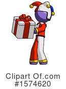 Purple Design Mascot Clipart #1574620 by Leo Blanchette