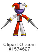 Purple Design Mascot Clipart #1574627 by Leo Blanchette