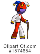 Purple Design Mascot Clipart #1574654 by Leo Blanchette