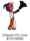 Purple Design Mascot Clipart #1574668 by Leo Blanchette