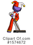 Purple Design Mascot Clipart #1574672 by Leo Blanchette