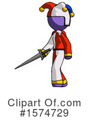 Purple Design Mascot Clipart #1574729 by Leo Blanchette