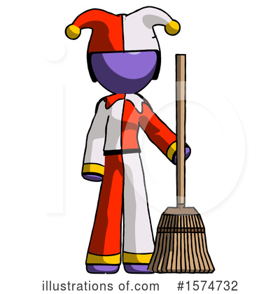 Royalty-Free (RF) Purple Design Mascot Clipart Illustration by Leo Blanchette - Stock Sample #1574732