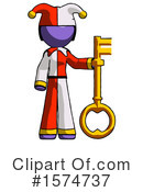 Purple Design Mascot Clipart #1574737 by Leo Blanchette