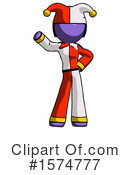 Purple Design Mascot Clipart #1574777 by Leo Blanchette