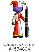 Purple Design Mascot Clipart #1574804 by Leo Blanchette