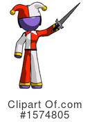 Purple Design Mascot Clipart #1574805 by Leo Blanchette