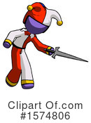 Purple Design Mascot Clipart #1574806 by Leo Blanchette