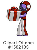 Purple Design Mascot Clipart #1582133 by Leo Blanchette