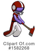 Purple Design Mascot Clipart #1582268 by Leo Blanchette