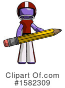 Purple Design Mascot Clipart #1582309 by Leo Blanchette