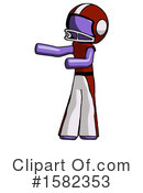 Purple Design Mascot Clipart #1582353 by Leo Blanchette