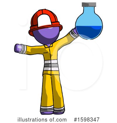 Royalty-Free (RF) Purple Design Mascot Clipart Illustration by Leo Blanchette - Stock Sample #1598347