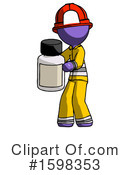 Purple Design Mascot Clipart #1598353 by Leo Blanchette