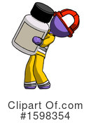 Purple Design Mascot Clipart #1598354 by Leo Blanchette
