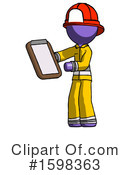 Purple Design Mascot Clipart #1598363 by Leo Blanchette
