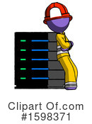 Purple Design Mascot Clipart #1598371 by Leo Blanchette