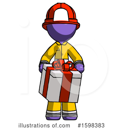 Royalty-Free (RF) Purple Design Mascot Clipart Illustration by Leo Blanchette - Stock Sample #1598383