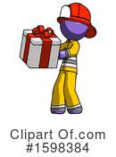 Purple Design Mascot Clipart #1598384 by Leo Blanchette
