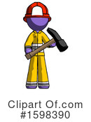 Purple Design Mascot Clipart #1598390 by Leo Blanchette