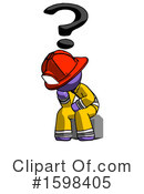Purple Design Mascot Clipart #1598405 by Leo Blanchette