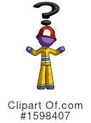 Purple Design Mascot Clipart #1598407 by Leo Blanchette