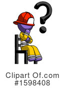 Purple Design Mascot Clipart #1598408 by Leo Blanchette
