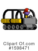 Purple Design Mascot Clipart #1598471 by Leo Blanchette