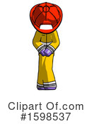 Purple Design Mascot Clipart #1598537 by Leo Blanchette