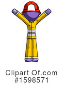 Purple Design Mascot Clipart #1598571 by Leo Blanchette