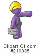 Purple Mascot Clipart #219335 by Leo Blanchette