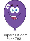 Purple Party Balloon Clipart #1447921 by Hit Toon