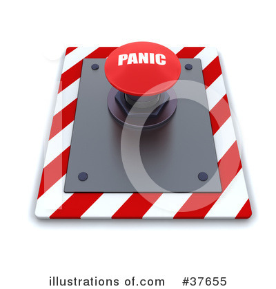 Royalty-Free (RF) Push Button Clipart Illustration by KJ Pargeter - Stock Sample #37655