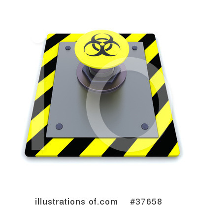 Royalty-Free (RF) Push Button Clipart Illustration by KJ Pargeter - Stock Sample #37658