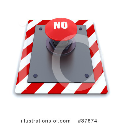 Royalty-Free (RF) Push Button Clipart Illustration by KJ Pargeter - Stock Sample #37674