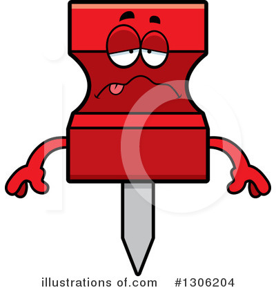 Royalty-Free (RF) Push Pin Clipart Illustration by Cory Thoman - Stock Sample #1306204