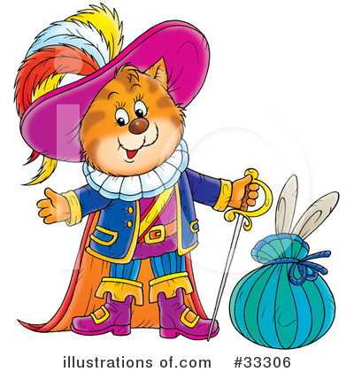 Royalty-Free (RF) Puss In Boots Clipart Illustration by Alex Bannykh - Stock Sample #33306