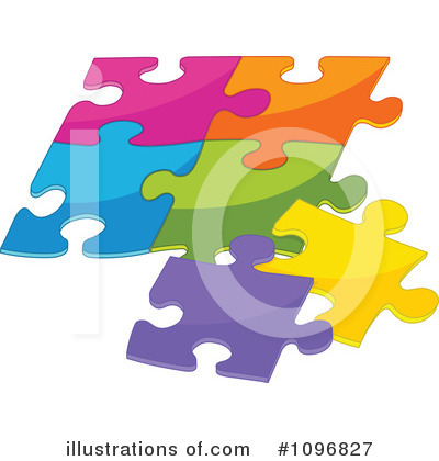 Royalty-Free (RF) Puzzle Clipart Illustration by Pushkin - Stock Sample #1096827