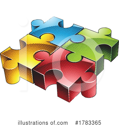 Royalty-Free (RF) Puzzle Clipart Illustration by cidepix - Stock Sample #1783365