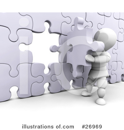 Royalty-Free (RF) Puzzle Clipart Illustration by KJ Pargeter - Stock Sample #26969
