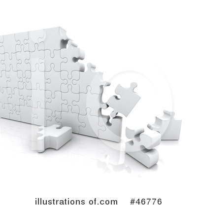 Royalty-Free (RF) Puzzle Clipart Illustration by KJ Pargeter - Stock Sample #46776