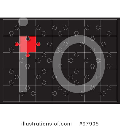 Royalty-Free (RF) Puzzle Clipart Illustration by michaeltravers - Stock Sample #97905