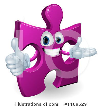 Royalty-Free (RF) Puzzle Piece Clipart Illustration by AtStockIllustration - Stock Sample #1109529