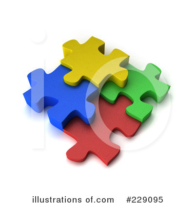 Royalty-Free (RF) Puzzle Pieces Clipart Illustration by stockillustrations - Stock Sample #229095