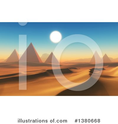 Royalty-Free (RF) Pyramids Clipart Illustration by KJ Pargeter - Stock Sample #1380668